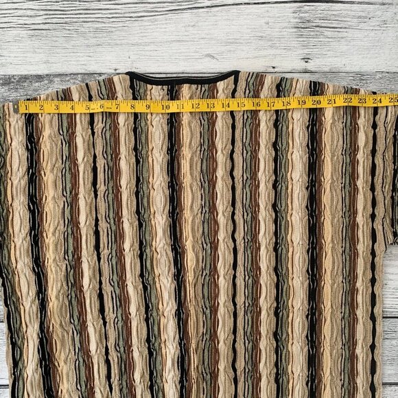 Vintage 90s Tundra 3D Knit Crewneck Grandpa Dad Sweater - Picture 9 of 12